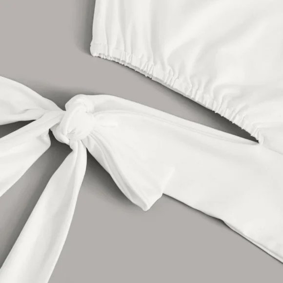 One shoulder tie side top - Picture 3 of 5